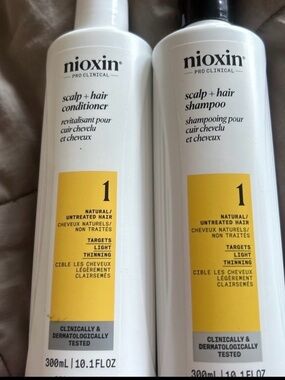 Step 1 Nioxin Scalp + Hair Shampoo & Conditioner Set for thinning hair